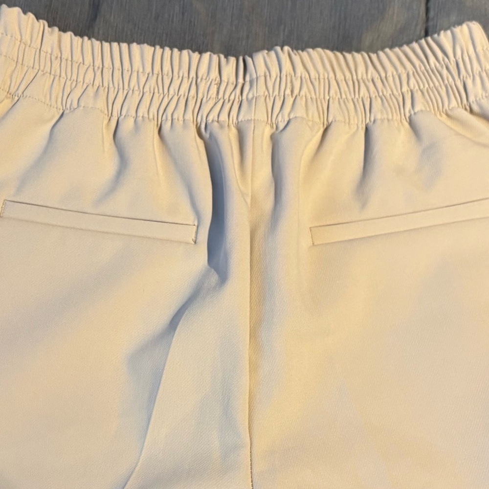 Zara Beige High-Waist Trousers - Picture 7 of 10